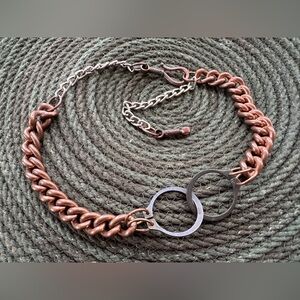 artisan • mixed metal chain choker